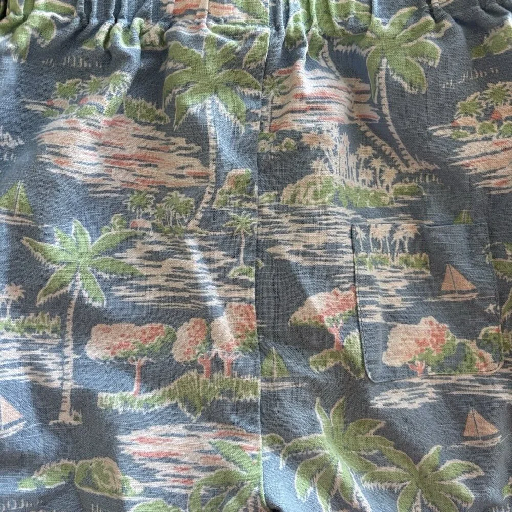 JANIE & JACK Tropical Print Shortall Baby Size 12-18‎ Month Resort Beach Island